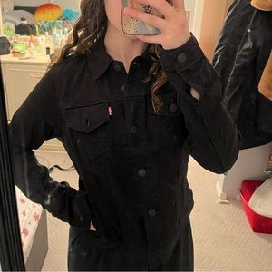 Black Levi’s Denim Cropped Jacket
